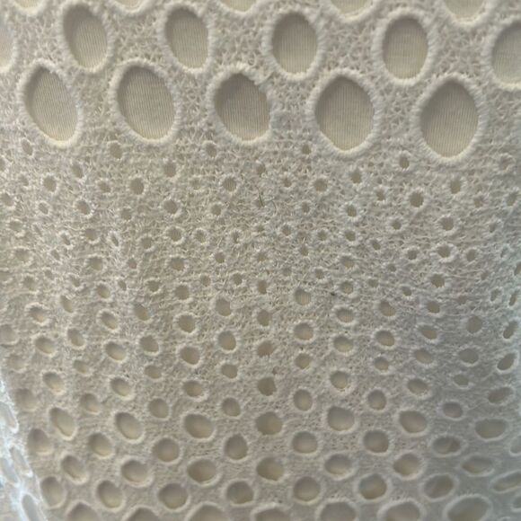 Studio West Apparel white sleeveless mixed media blouse Size XL - Picture 4 of 7